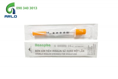 Bơm kim tiêm tiểu đường Insulin sử dụng một lần Banapha