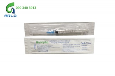 Bơm tiêm sử dụng một lần Banapha các kích cỡ