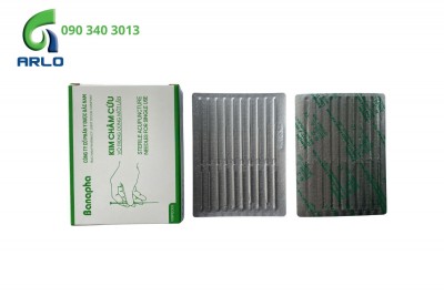 Kim đẩy chỉ Banapha vô trùng dùng một lần vỉ 10 cán thép