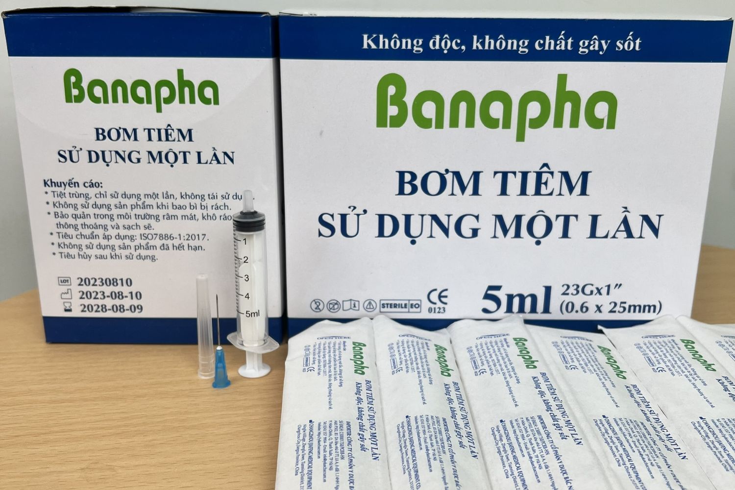 Bơm tiêm sử dụng một lần Banapha các kích cỡ