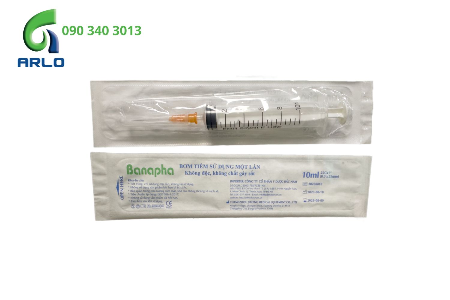 Bơm tiêm sử dụng một lần Banapha các kích cỡ